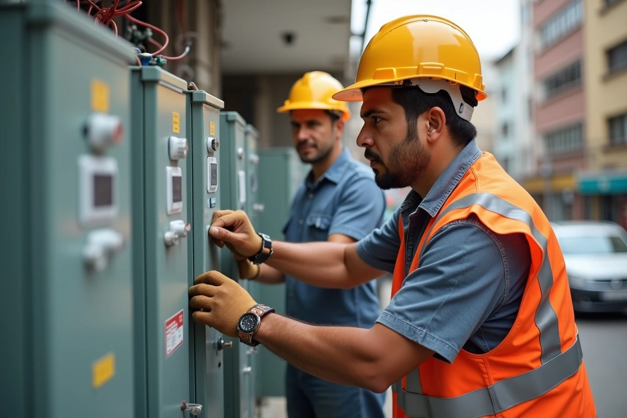 Contacto técnico para instalaciones eléctricas en almacenes